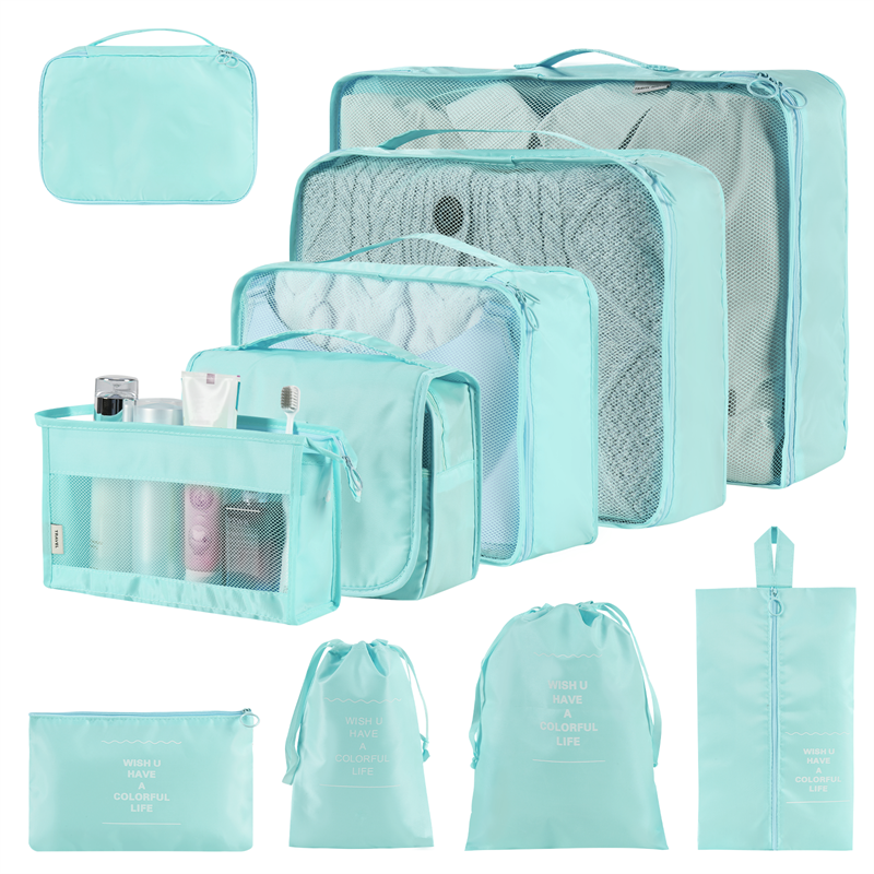 Solid Color Clothing & Wardrobe Storage Bags - Set of 8 or 9