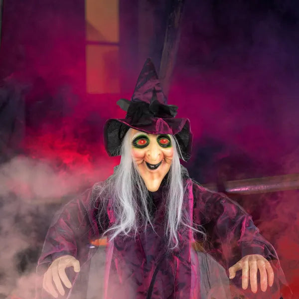71-Inch Life Size Hanging Witch Decoration for Halloween