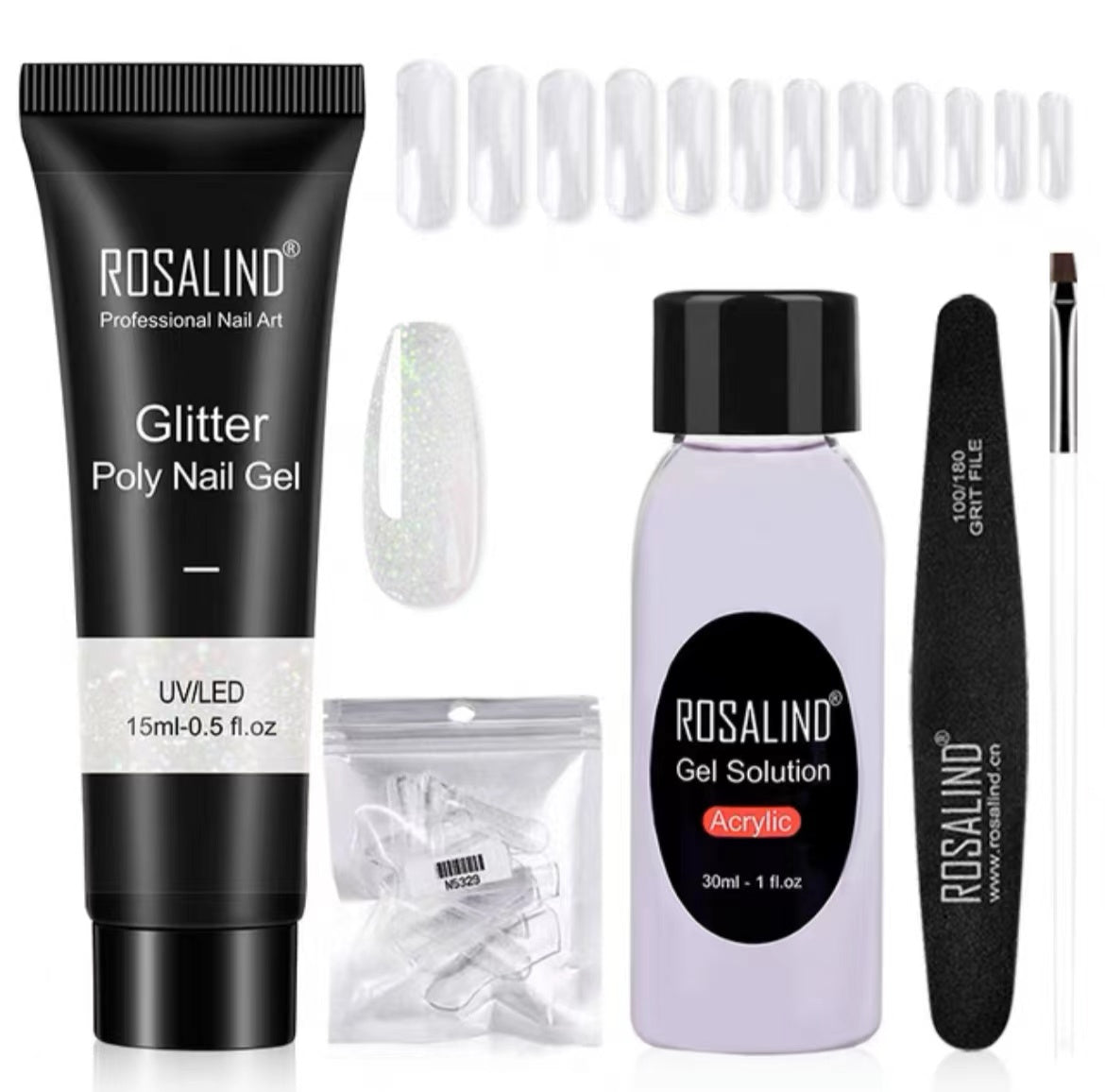 Poly Nail Gel Extension Kit for Manicure