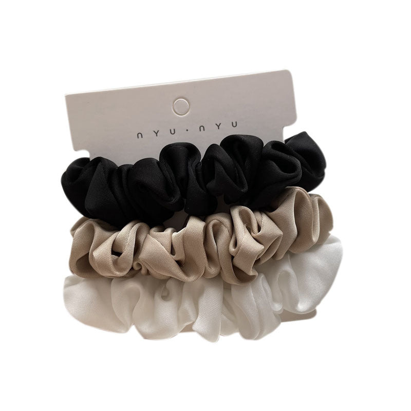 Silky Satin French Hair Ties Set - Elegant Hair Accessories