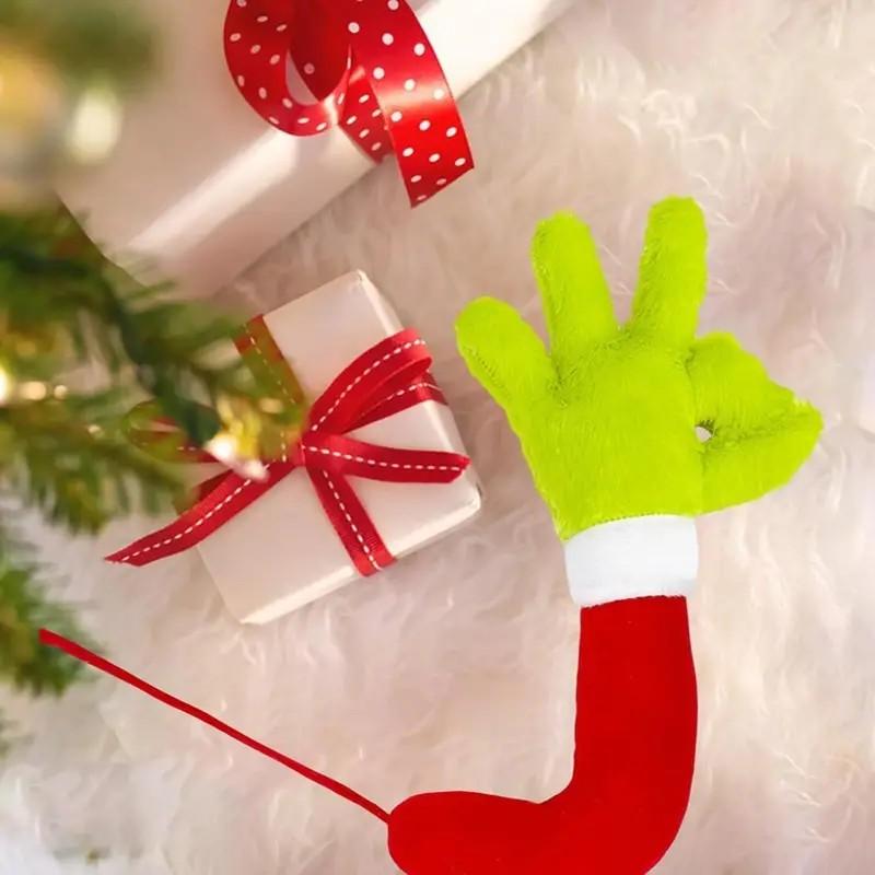 Grinch Green Monster Arm Doll Ornament - Christmas Tree Decoration