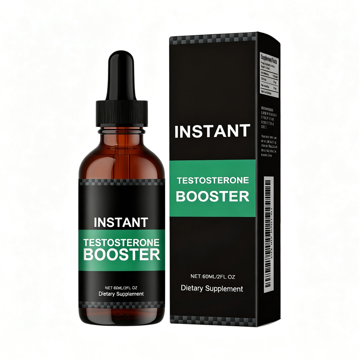 Natural Testosterone Support Drops with Shilajit & Ginseng - 60ml