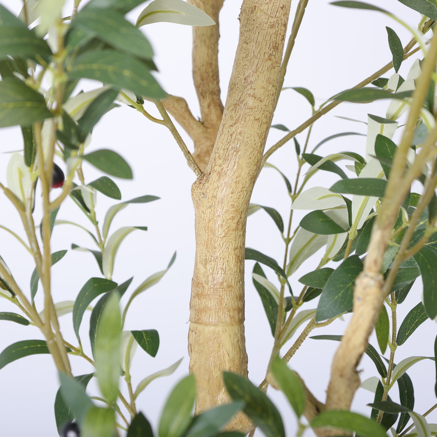8.2FT Artificial Olive Tree in Chic White Planter - Indoor & Outdoor Decor