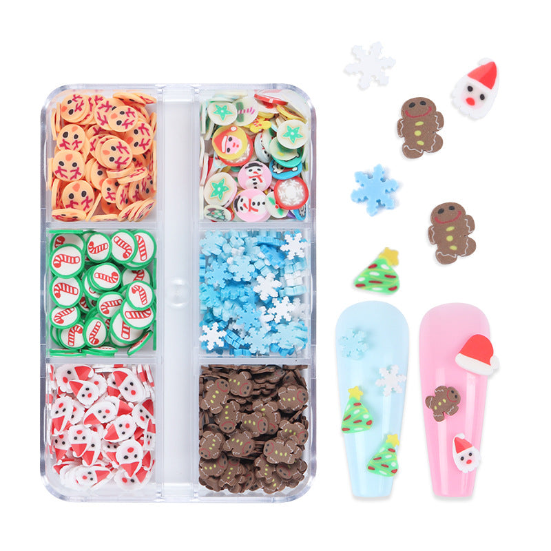 Holiday Polymer Clay Ornament Kit 6-Grid Boxed Christmas & Love Series