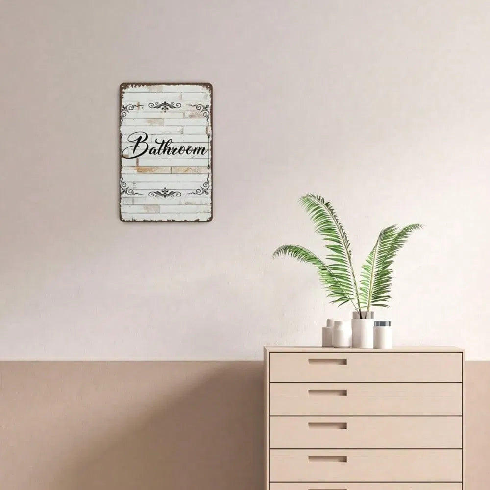 Metal Tin Wall Decoration - 20 cm x 20 cm