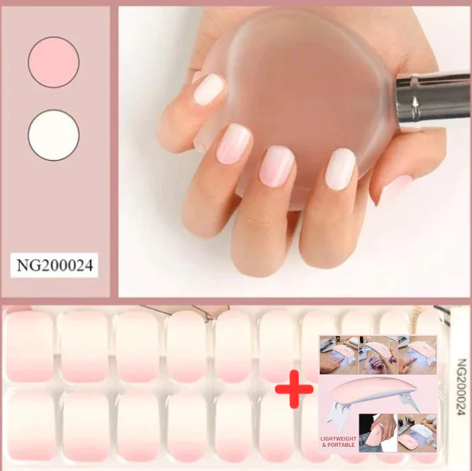 Portable Nail Heating Lamp for Gel Nails and Nail Art - Folding Handheld USB