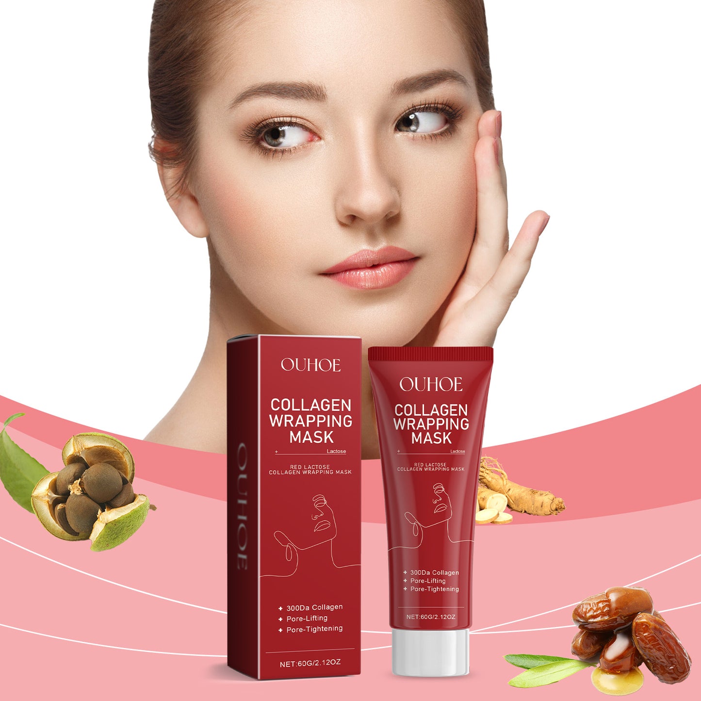 Collagen Tearing Face Mask - Hydrating & Firming Anti-Wrinkle Treatment