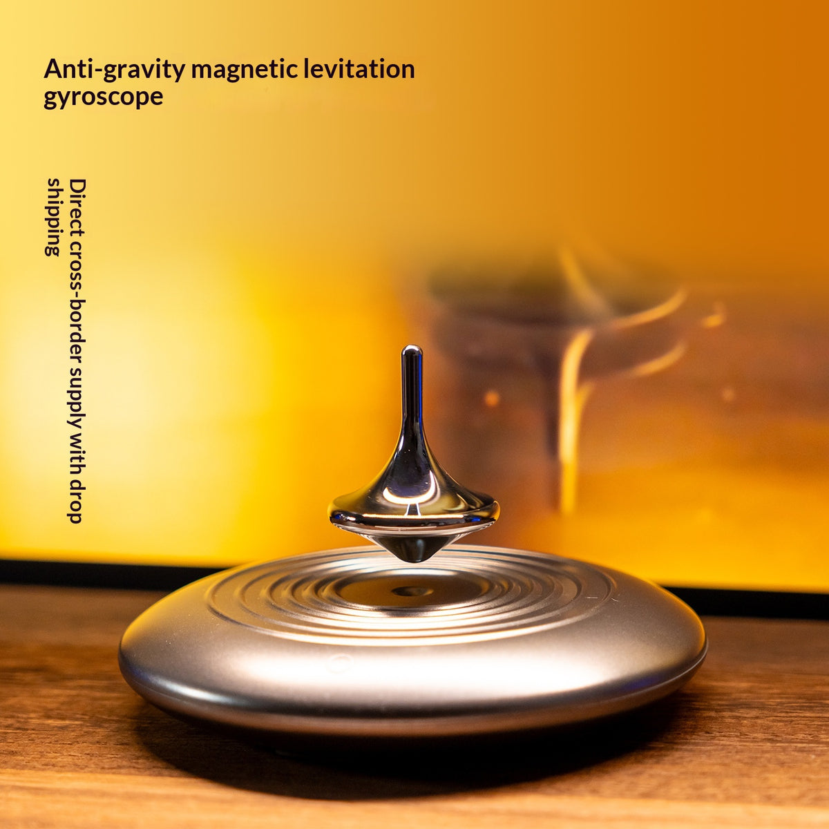 Fingertip Metal Magnetic Levitation Gyroscope - Modern Desk Toy