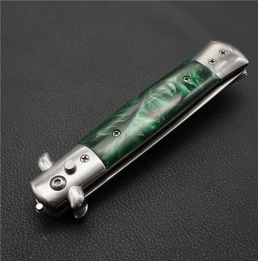 Portable Folding Outdoor Knife - Stainless Steel Blade with Multiple Handle Styles
