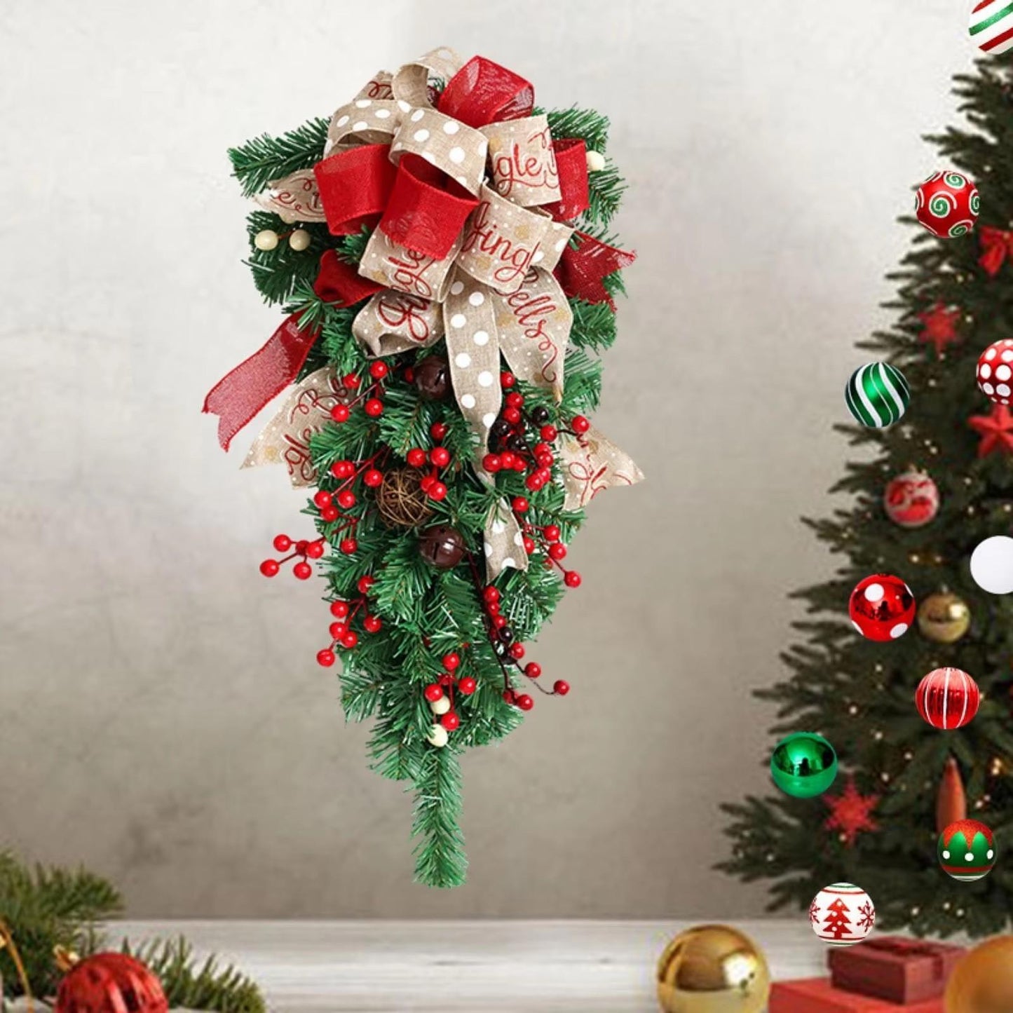 1PC Christmas Door Hanging Decoration - Holiday Accessory