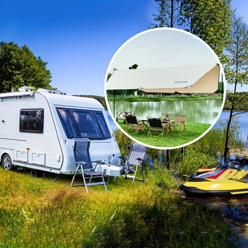 Portable 4m RV Outdoor Tent Canopy - Sunscreen & Rainproof