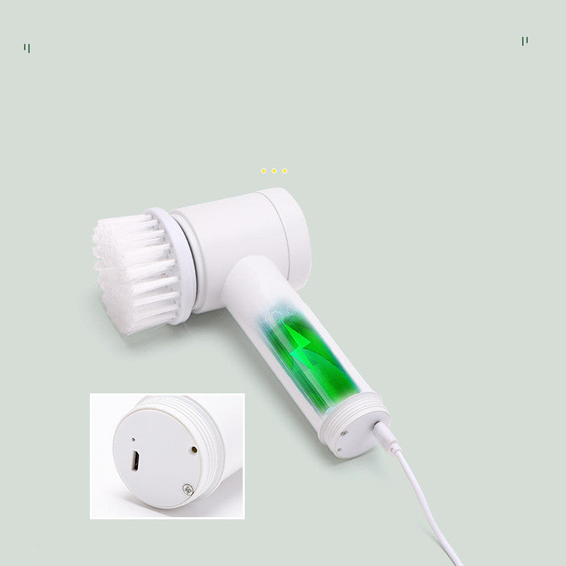 Intelligent Electric Cleaning Brush with Multiple Brush Heads