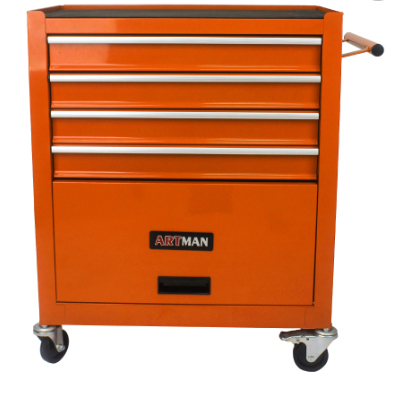 Multifunctional Tool Cart with 4 Drawers and Wheels - Steel Garage Storage