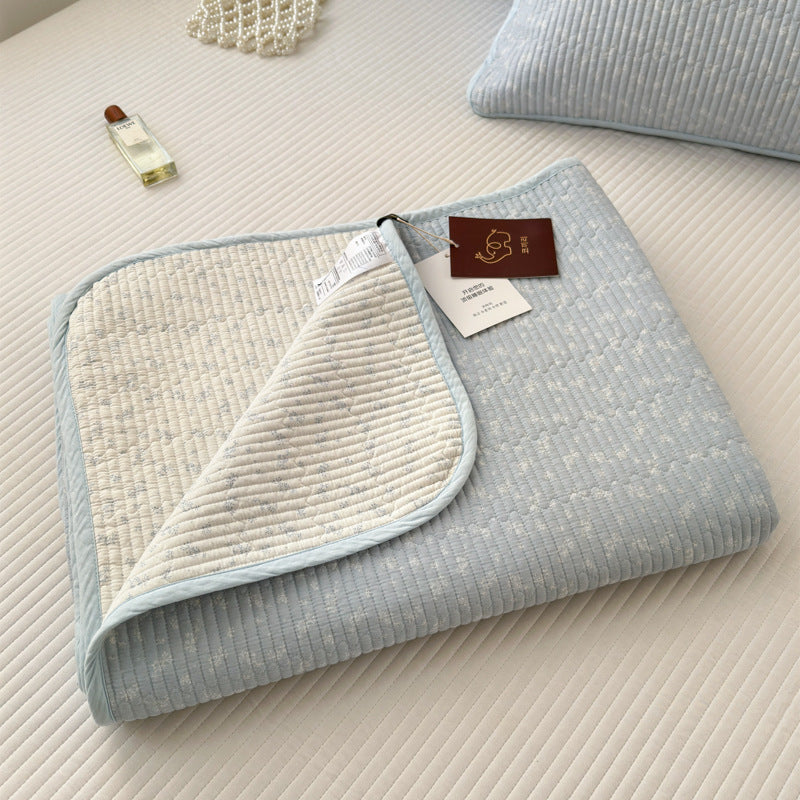 Double-Sided Pure Cotton Quilted Mattress Cover Bedspread - Multiple Sizes & Patterns