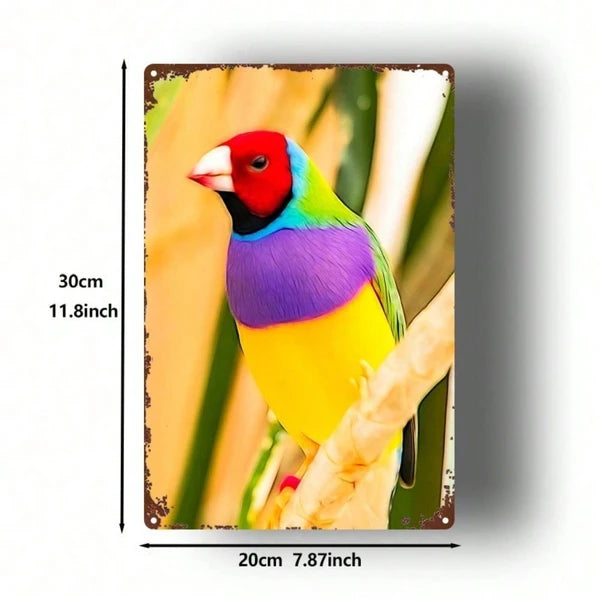Metal Tin Wall Decoration - 20 cm x 20 cm