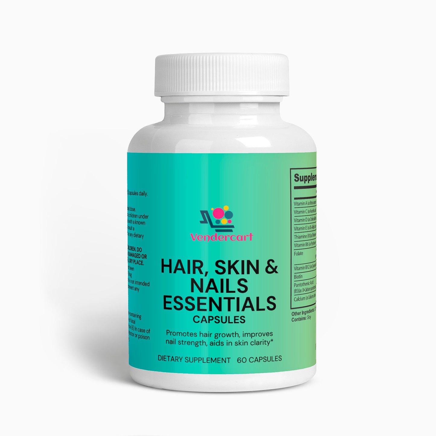 Hair, Skin, and Nails Supplement with Biotin, Vitamins & Natural Extracts
