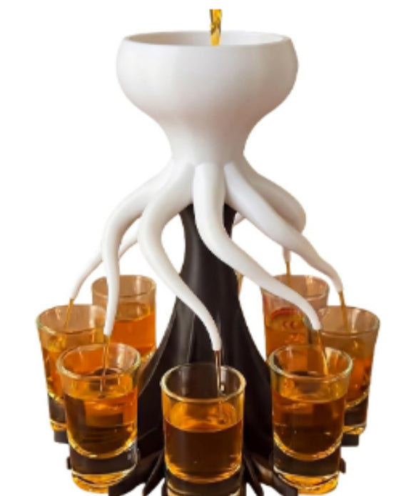 Octopus-Shaped Liquor Dispenser Bar Beverage Tap for Parties - Multi-Color