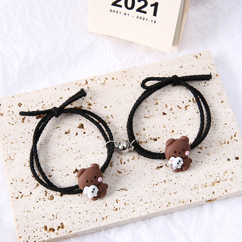 Couple Hair Rope Hair Accessory - Adjustable Animal Design for Kids & Adults