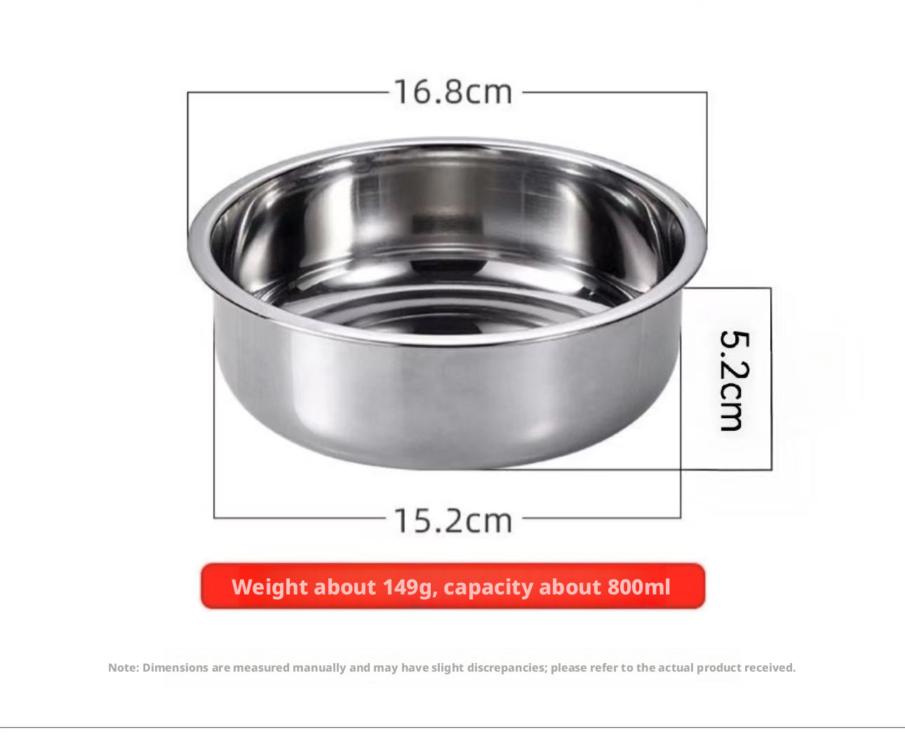 Round Stainless Steel Cake Plate 20.8x19.2x6cm for Dessert Display