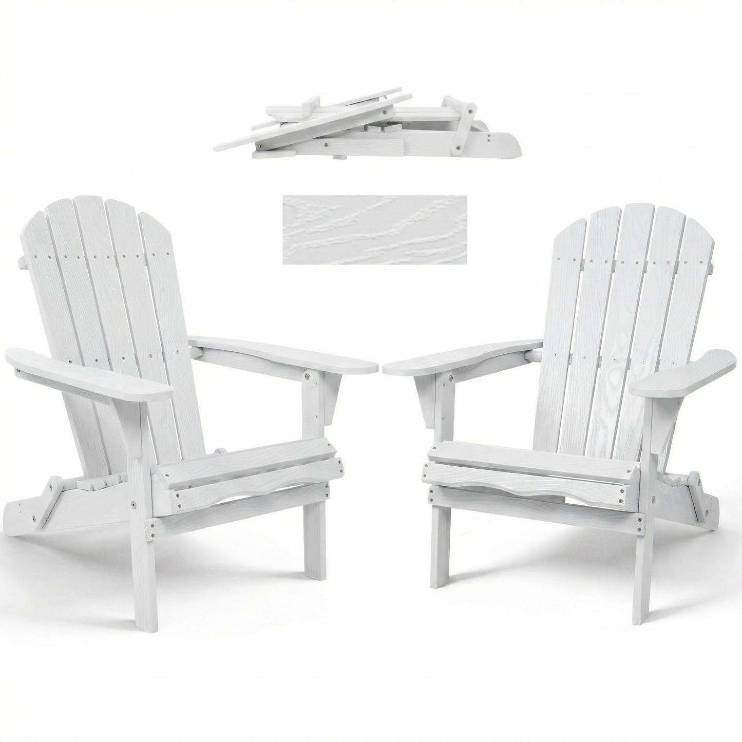 Wood Lounge Patio Chair For Garden Outdoor Wooden Folding Embossed