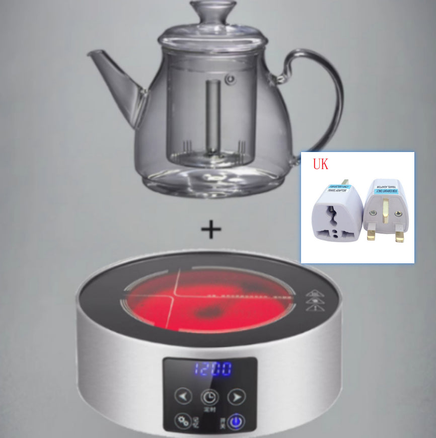 Large Capacity Glass Steam Teapot for Home Brewing - 1.5L