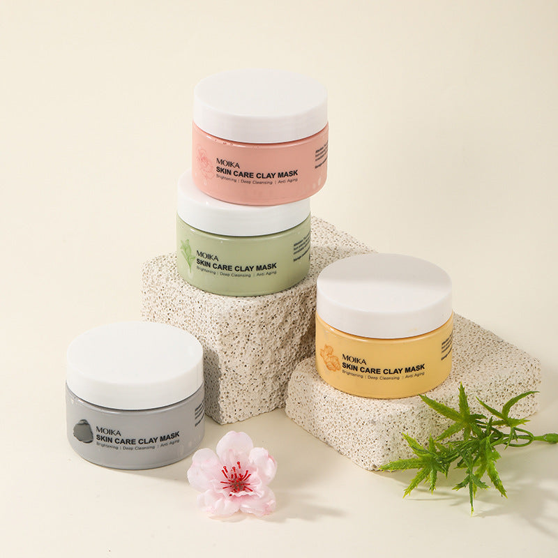Bright White Clay Mask for Facial Care - 120g, Acne & Skin Brightening