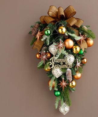 Christmas Wreath Door Wall Hanging Decoration for Festive Home Decor