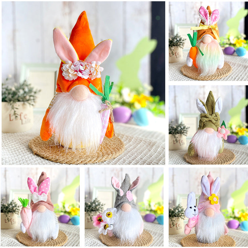 Easter Faceless Doll Gift Set Small Decor for Holiday Celebrations