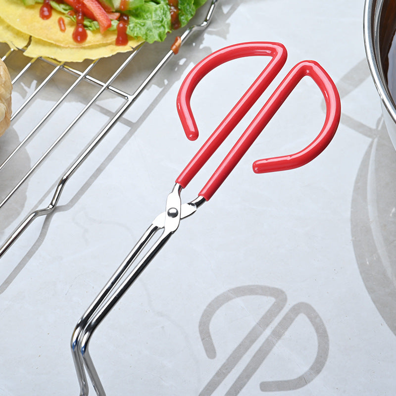 Stainless Steel Tortilla Chips Basket Clip for Kitchen Use - Silver