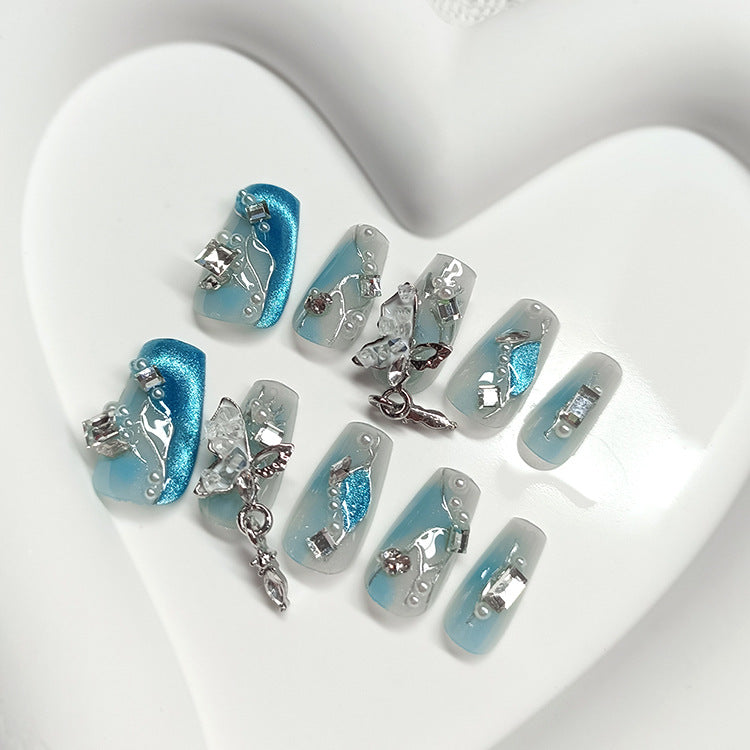Phototherapy Hand Worn Armor Kit for Nail Art - Ice Crystal Butterfly