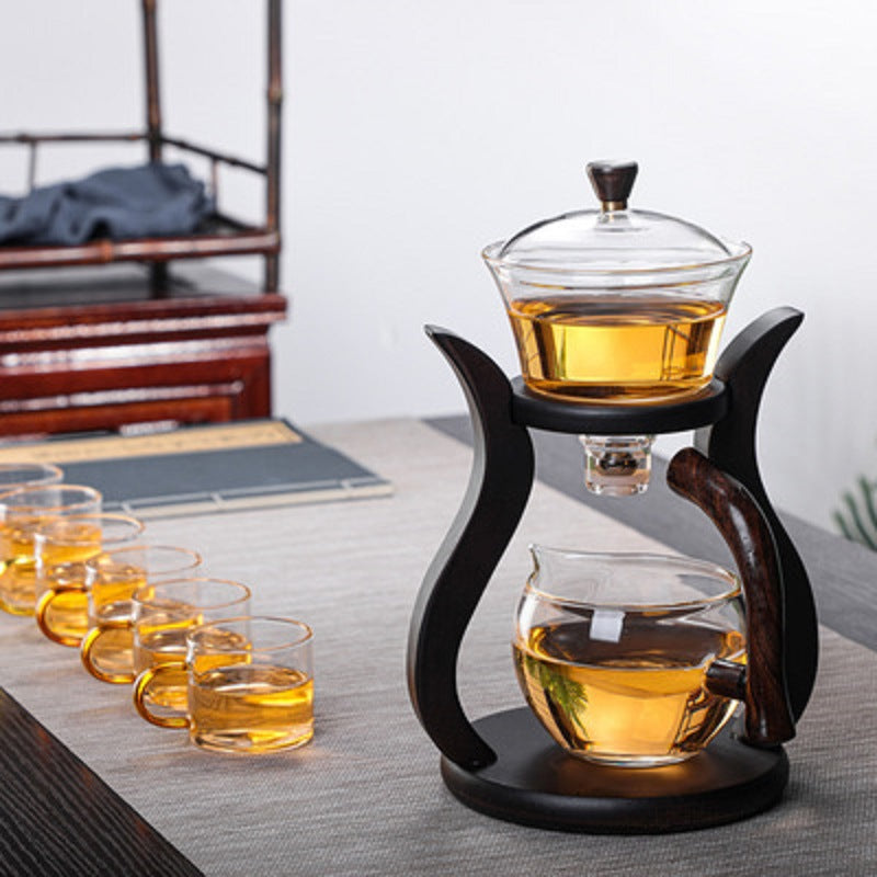 Magnetic Glass Tea Maker Set with Storage Bottle - Simple Home Brewing Kit