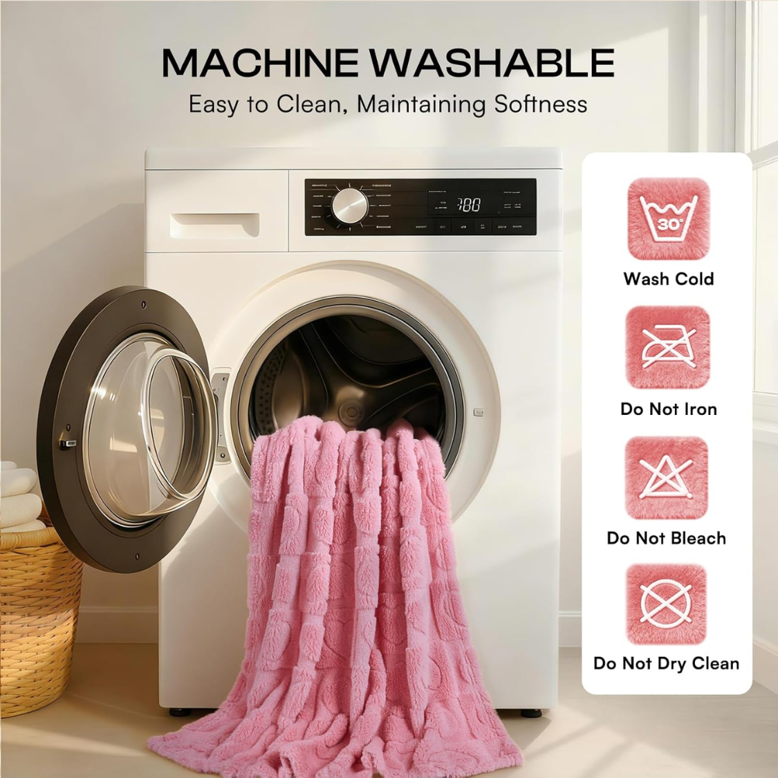 Washable Small Dog Blanket with Premium Fleece - Soft Cozy Pet Bed Cover