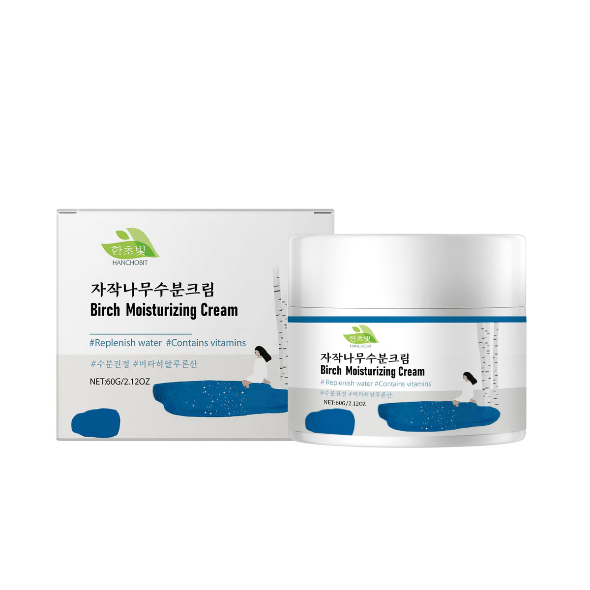 Birch Moisturizing Cream with Hyaluronic Acid & Vitamin E - 60g