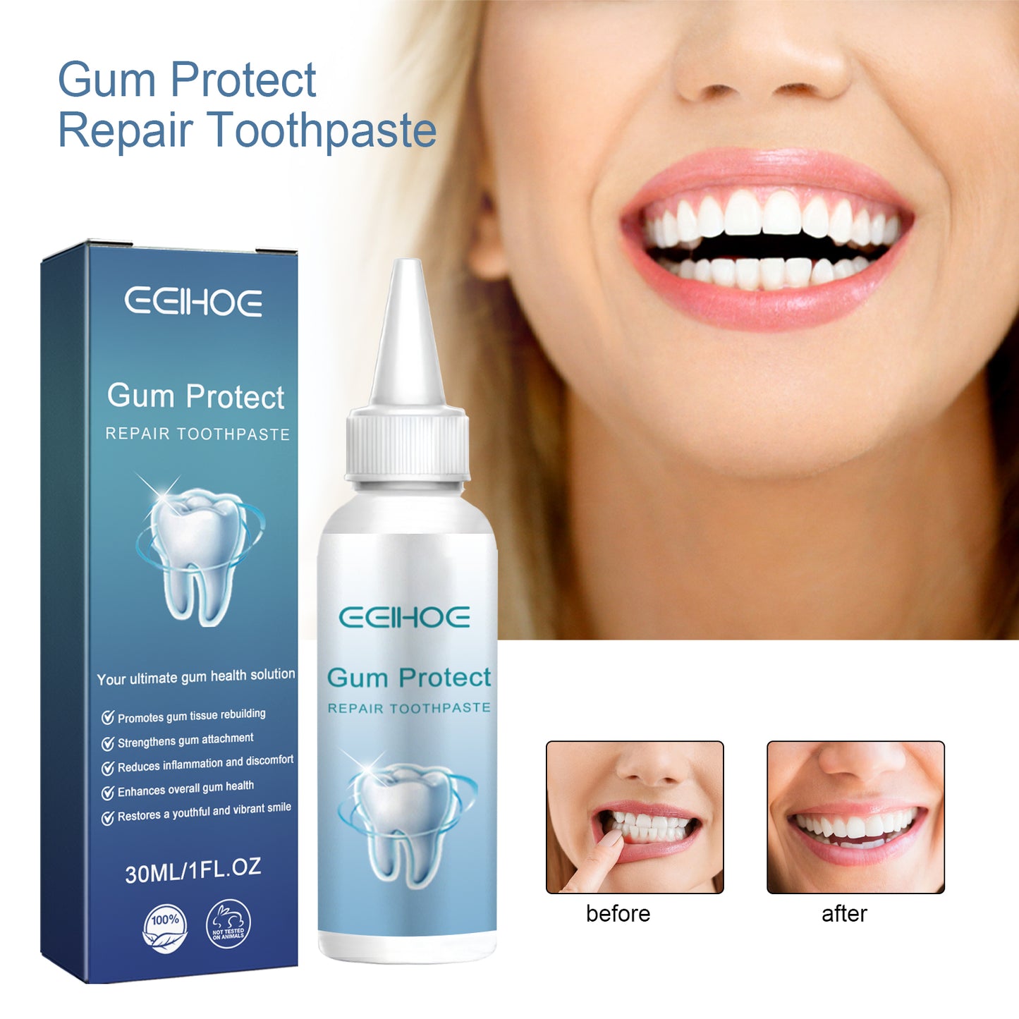 Gum Care Toothpaste 30ml - Oral Hygiene, Fresh Breath & Gum Health