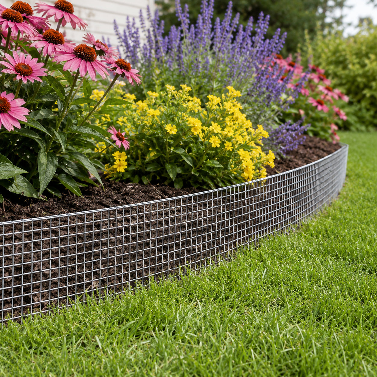 24in x 50ft Silver Metal Mesh - Welded Chicken Wire Roll