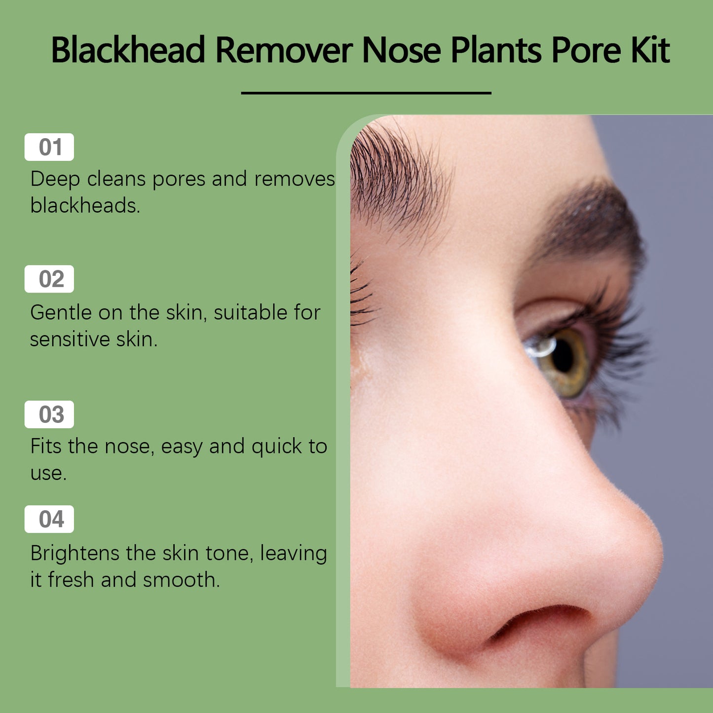 Blackhead Removal Nose Mask Kit - Deep Pore Cleansing & Oil Control