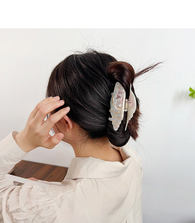 Summer Acetate Conch Hair Barrettes - Cute Hair Accessories