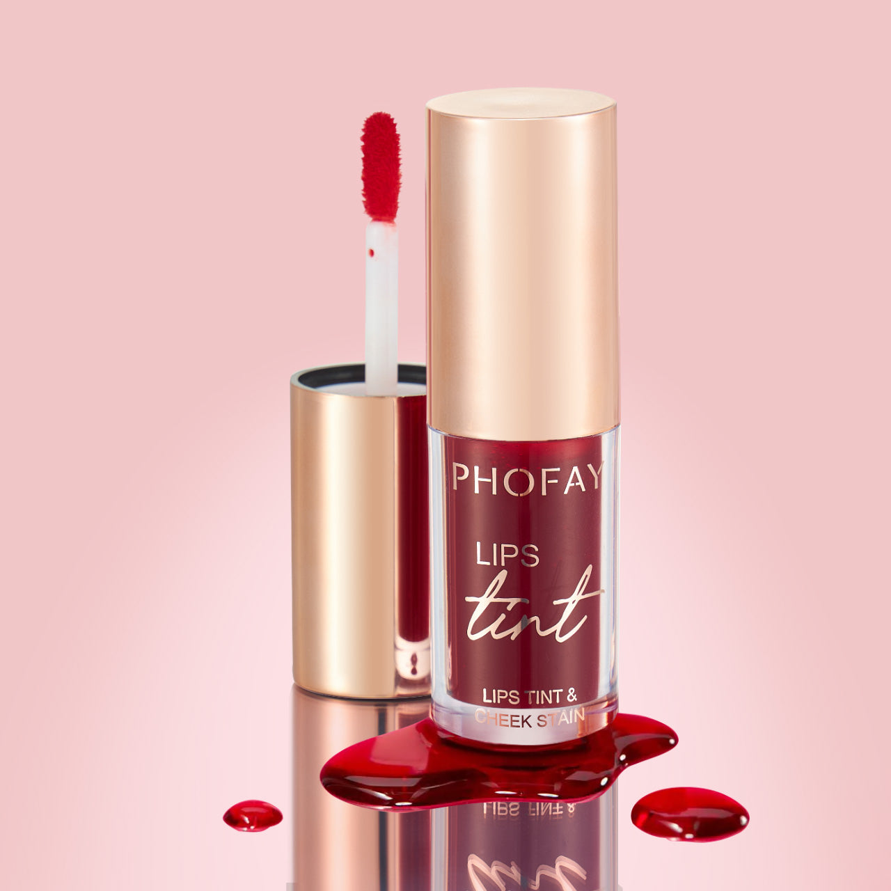 Long-Wearing Hydrating Lip and Cheek Tint - Multi-Use Liquid Stain