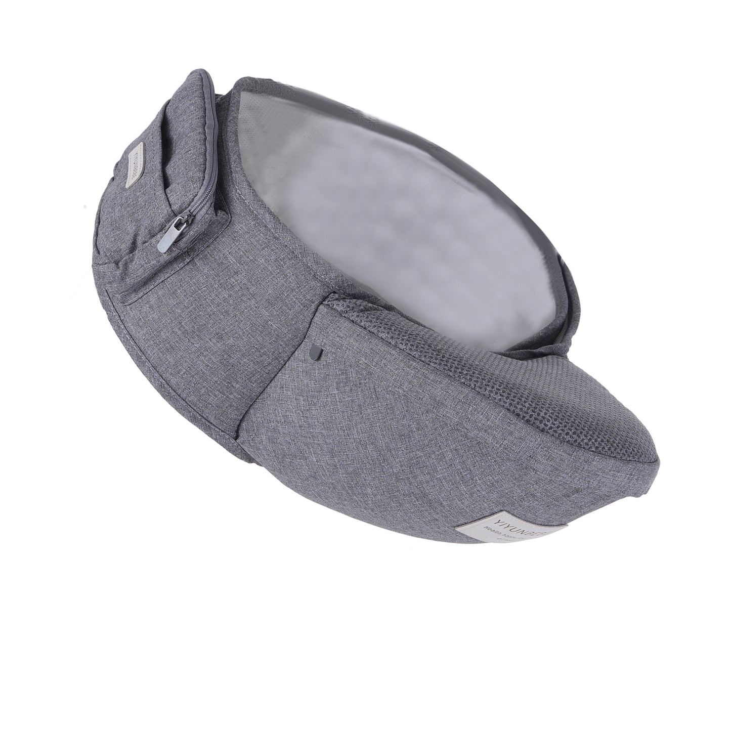 Ergonomic Baby Hip Seat Carrier with Adjustable Waist Belt - Gray