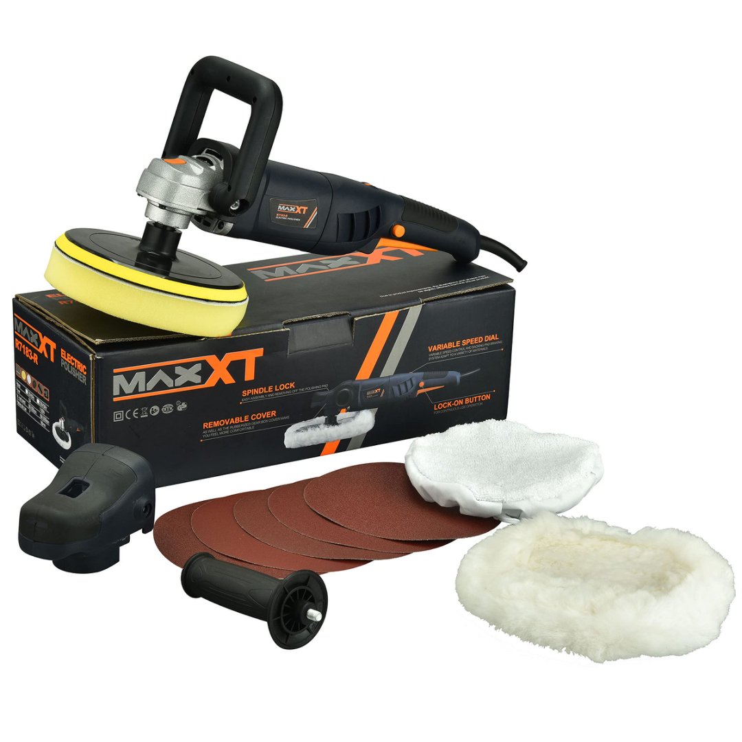 7 Inch Car Buffer Polisher Rotary Variable Speed Machine with Accessories