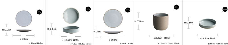 Dinner Plate & Bowl Set - Porcelain Flatware for Kitchen & Dining