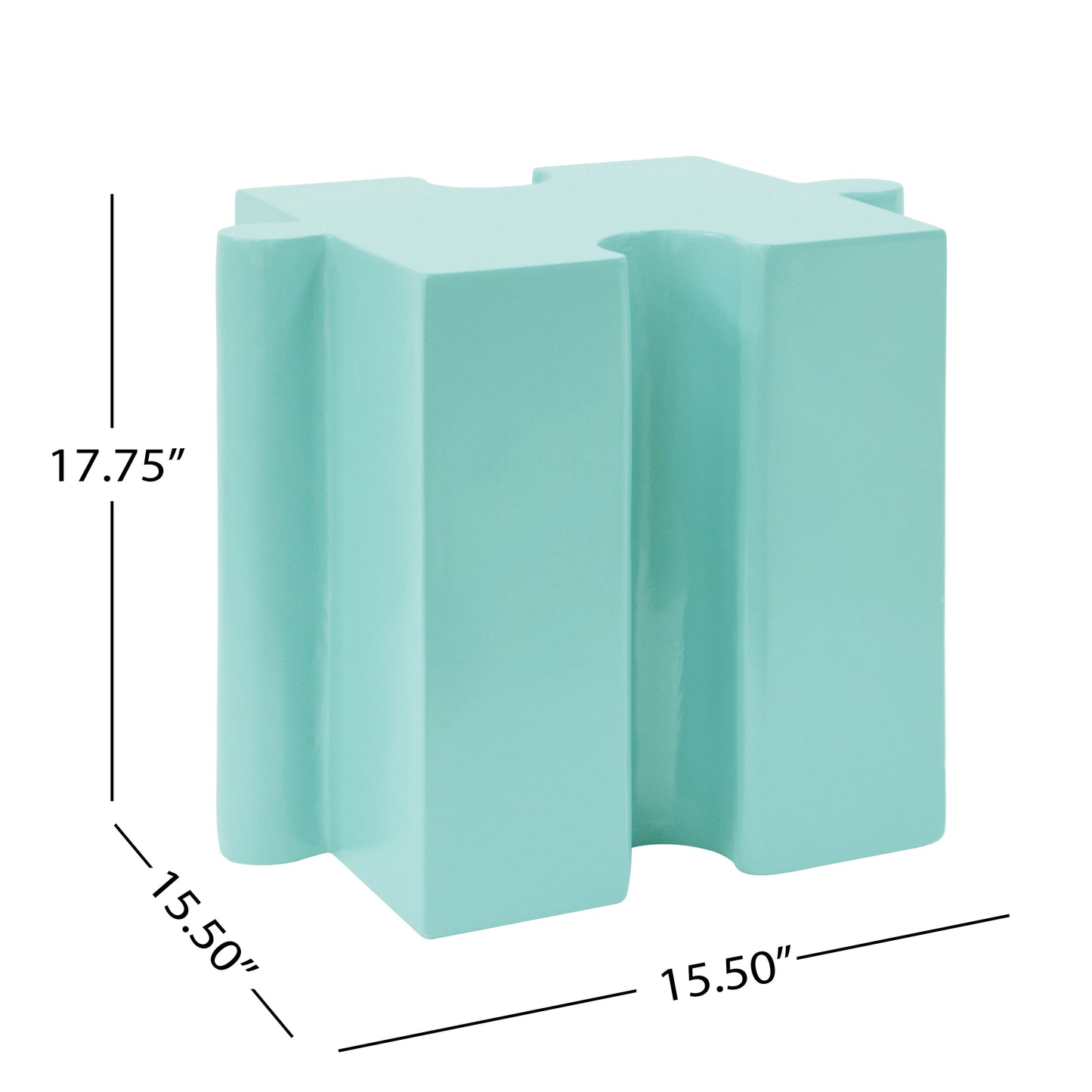 Puzzle Art Side Table, Modular Concave Edge MGO Table - Buy Singles