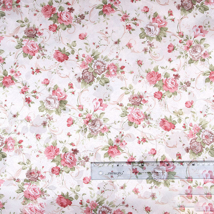 Decorative Jacquard Polyester Fabric for Home & Garden - Floral Pattern