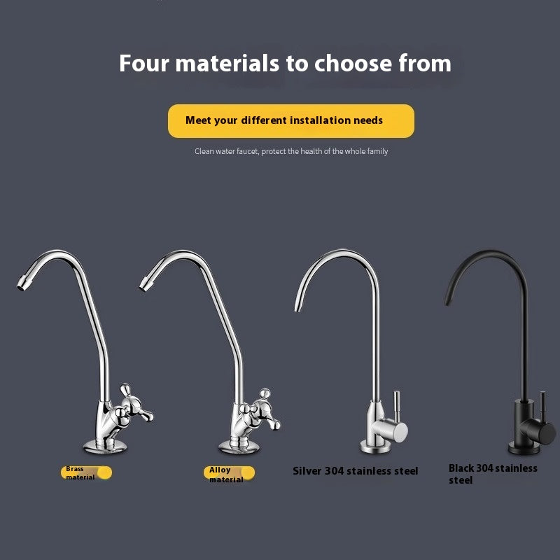 Kitchen Faucet Stainless Steel Modern Sink Tap Black Finish