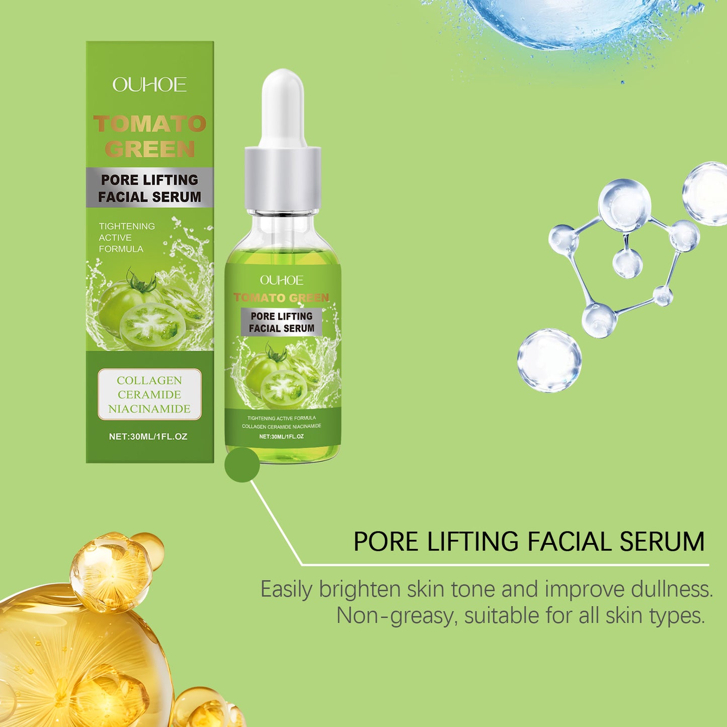Firming Face Essence - Hydrating & Brightening Facial Serum (30ml)