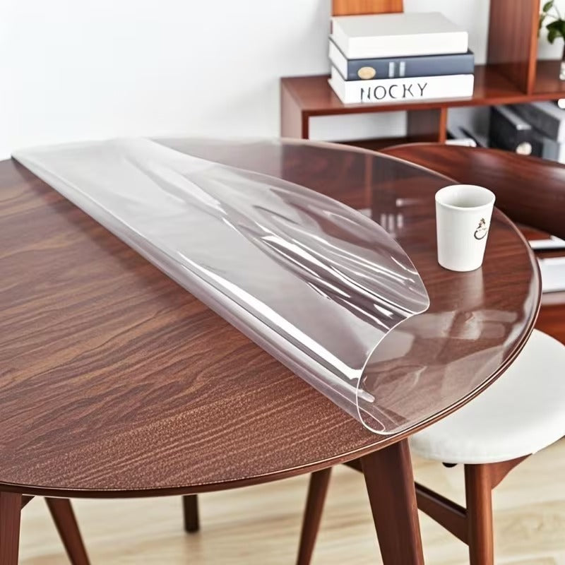 Waterproof Round PVC Table Cover - Heat Resistant Protector
