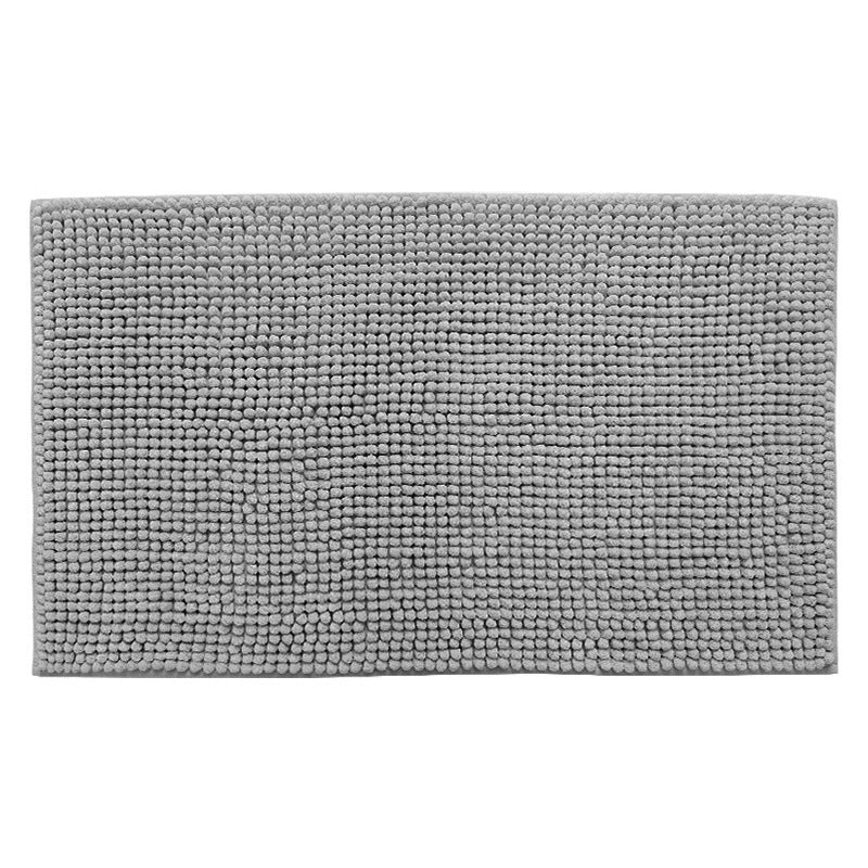 Long Wool Chenille Floor Mat Absorbent Non-Slip Bathroom and Bedroom Carpet