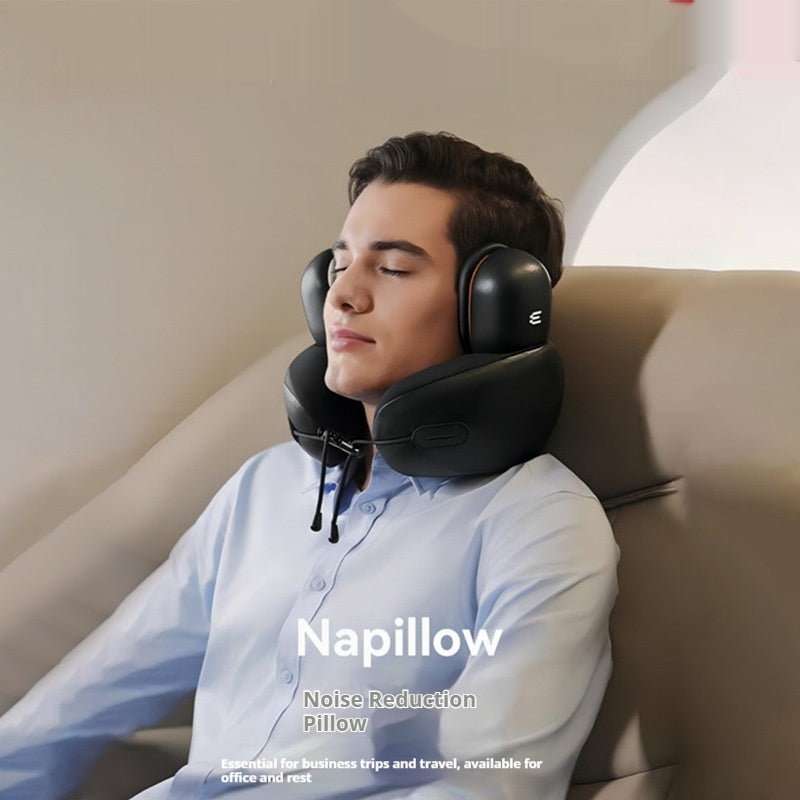 Travel Neck Pillow Sleeping Artifact Sound Insulation Earmuffs Noise