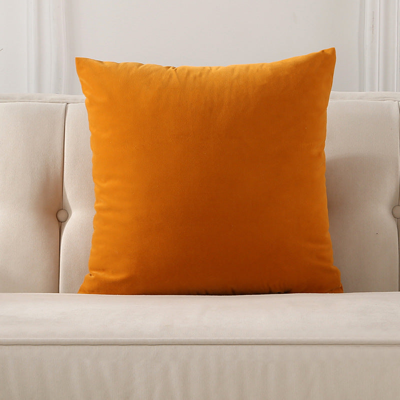 Large Lumbar Cushion Cover for Sofa Bed Office Chair - Frosted Velvet