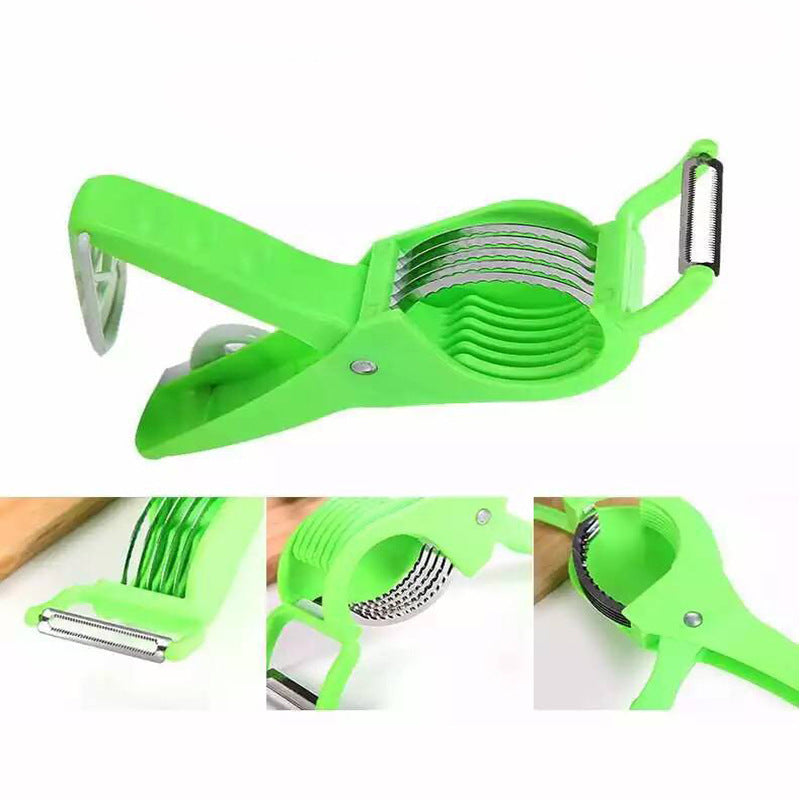 Vegetable & Fruit Slicer Peeler - Kitchen Gadgets for Cucumber Banana Ham